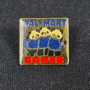 Walmart Cares Pandas Lapel Pin Advertising Enamel Collectible